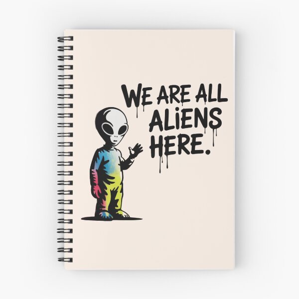 Item preview, BANKSY ALIEN - WE ARE ALL ALIENS HERE designed and sold by 123ks.