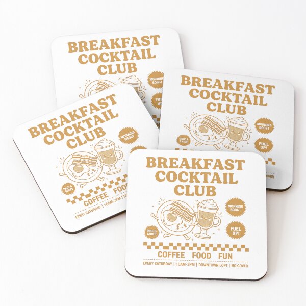 Item preview, Breakfast Cocktail Club Funny Brunch Coffee Food designed and sold by LuminOrb.