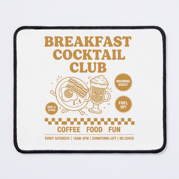 Item preview, Breakfast Cocktail Club Funny Brunch Coffee Food designed and sold by LuminOrb.