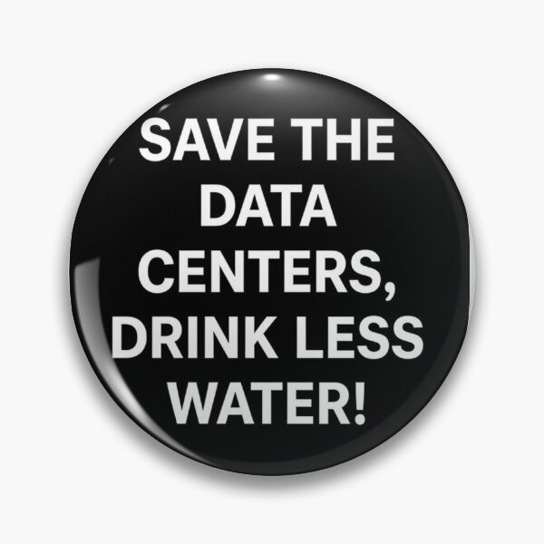 Item preview, Save the Data Centers, Drink Less Water designed and sold by Nate Ober.