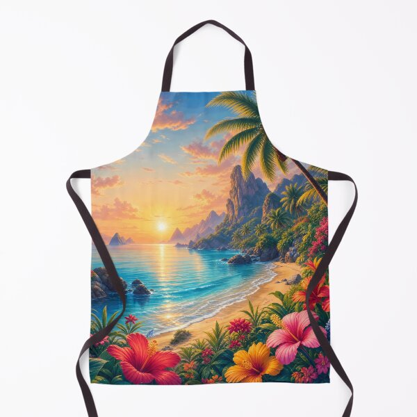 Item preview, Vibrant Tropical Rocky Coast Art designed and sold by LuisWorks.