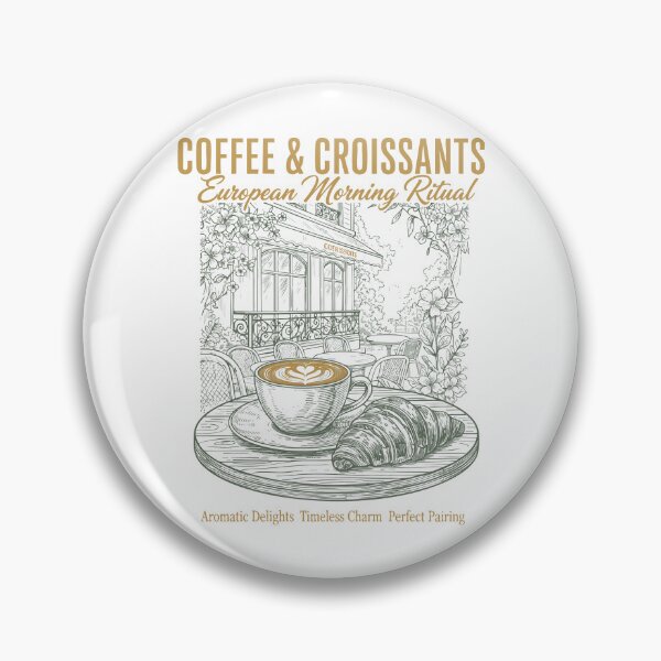 Item preview, Breakfast Coffee Croissants European Morning designed and sold by LuminOrb.