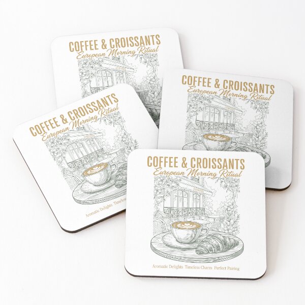 Item preview, Breakfast Coffee Croissants European Morning designed and sold by LuminOrb.