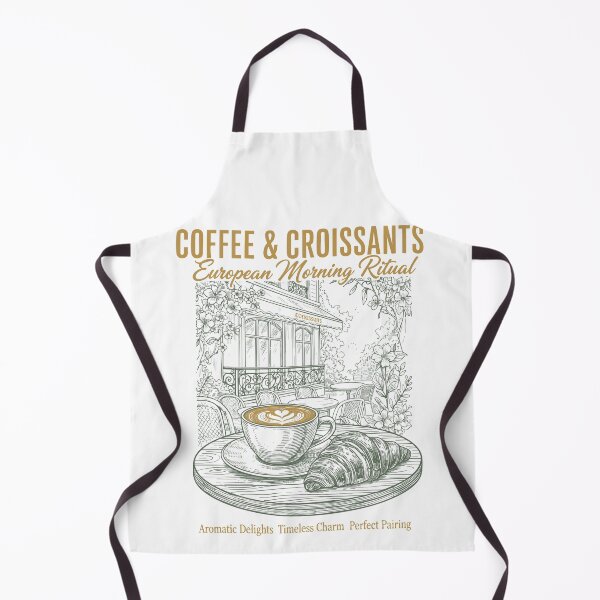 Item preview, Breakfast Coffee Croissants European Morning designed and sold by LuminOrb.