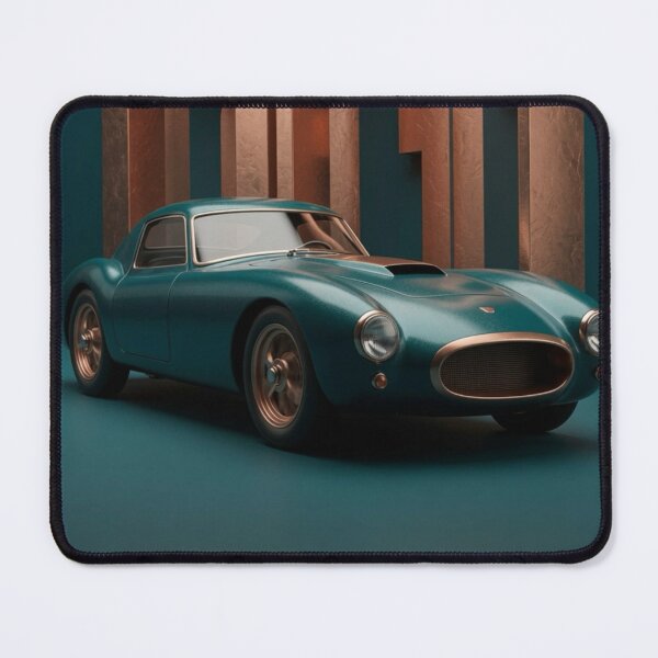 Item preview, Vintage Teal Sports Car with Grand Arches designed and sold by IntelliMindDesigns.