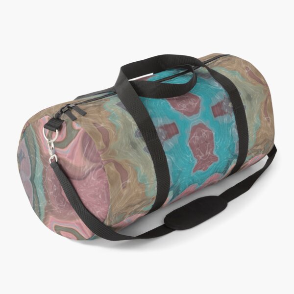 Item preview, Turquoise, Beige and Pink Fluid Art Kaleidoscope Pattern designed and sold by SweetLilith.