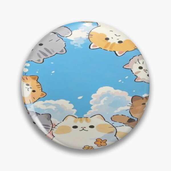 Item preview, Fluffy Kawaii Cat Friends Artwork  designed and sold by NivyasArtistry.