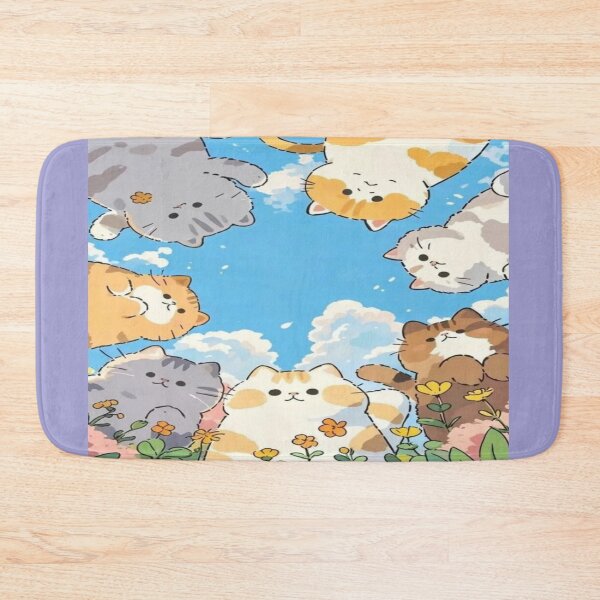 Item preview, Fluffy Kawaii Cat Friends Artwork  designed and sold by NivyasArtistry.
