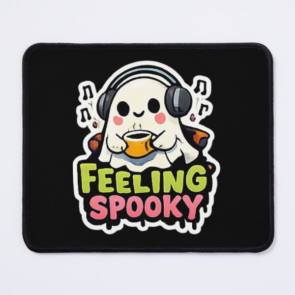 Item preview, Cute Ghost Enjoying a Spooky Coffee designed and sold by _Stickora_.