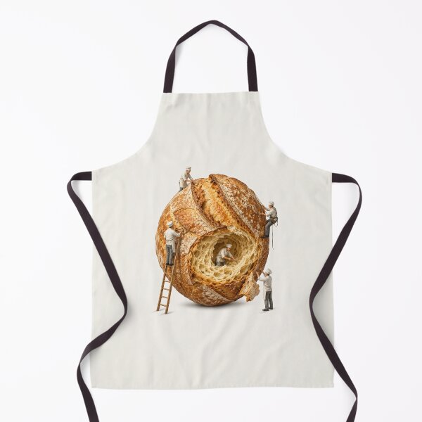 Item preview, Surreal Miniature Chefs Working On Giant Sourdough designed and sold by bosamji.