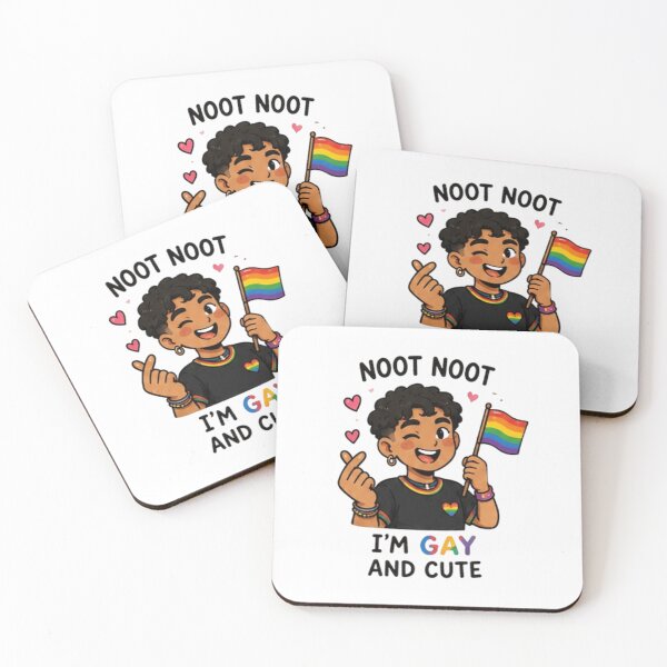 Item preview, Noot Noot I'm Gay and Cute Pride designed and sold by Pixanova.