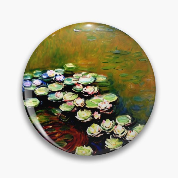 Item preview, Water Lilies: Impression of Reflections & Blossoming Surfaces (1917-3) designed and sold by artdesignsnow.