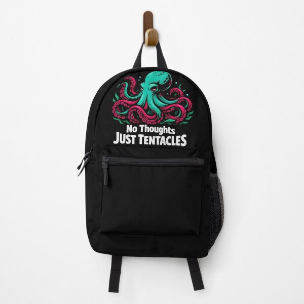 Item preview, No Thoughts Just Tentacles Octopus T-Shirt & Sticker – Funny Ocean Animal Meme designed and sold by ZyxDes.