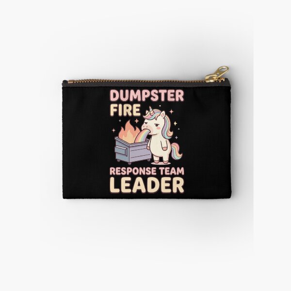 Item preview, Dumpster Fire Response Team Leader – Sarcastic Unicorn Office Humor designed and sold by dudelinart.