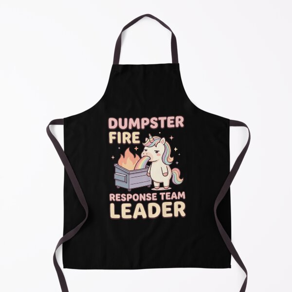 Item preview, Dumpster Fire Response Team Leader – Sarcastic Unicorn Office Humor designed and sold by dudelinart.