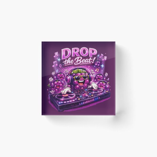 Item preview, Drop The Beat Funny DJ Grapes Party Music Fruit Design designed and sold by irfanshikh.