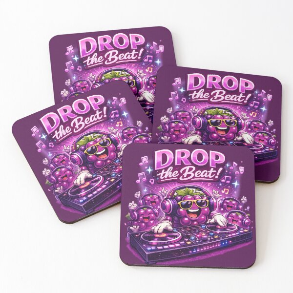 Item preview, Drop The Beat Funny DJ Grapes Party Music Fruit Design designed and sold by irfanshikh.