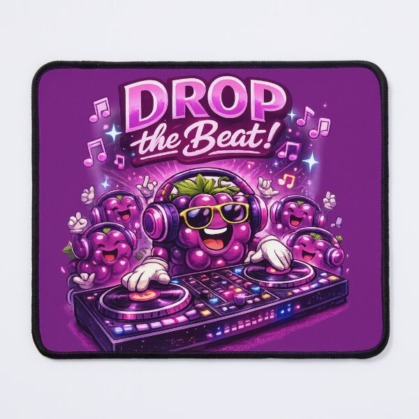 Item preview, Drop The Beat Funny DJ Grapes Party Music Fruit Design designed and sold by irfanshikh.