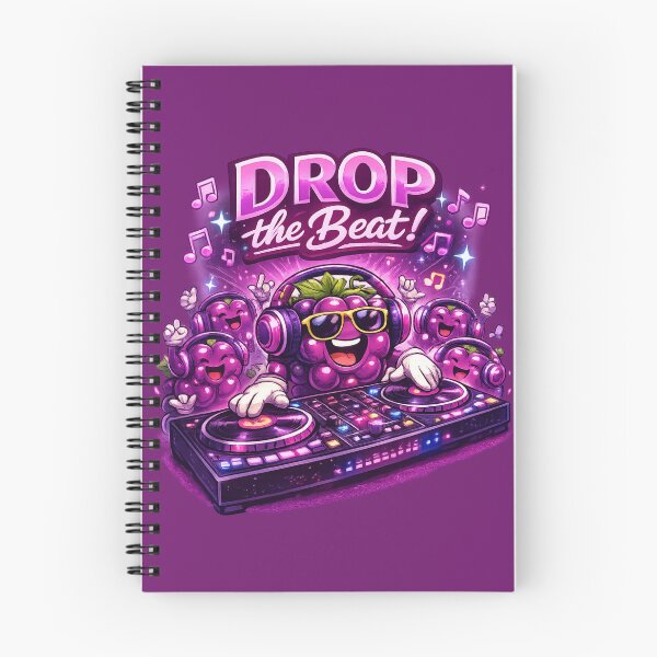 Item preview, Drop The Beat Funny DJ Grapes Party Music Fruit Design designed and sold by irfanshikh.