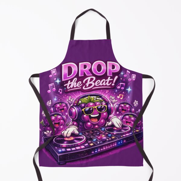 Item preview, Drop The Beat Funny DJ Grapes Party Music Fruit Design designed and sold by irfanshikh.