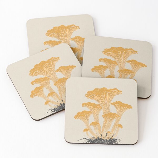 Item preview, Vintage Yellow Chanterelle Mushroom Botanical Illustration designed and sold by bosamji.