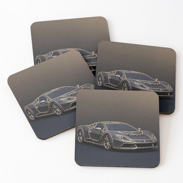 Item preview, Sleek Dark Gray Supercar Studio Profile designed and sold by IntelliMindDesigns.