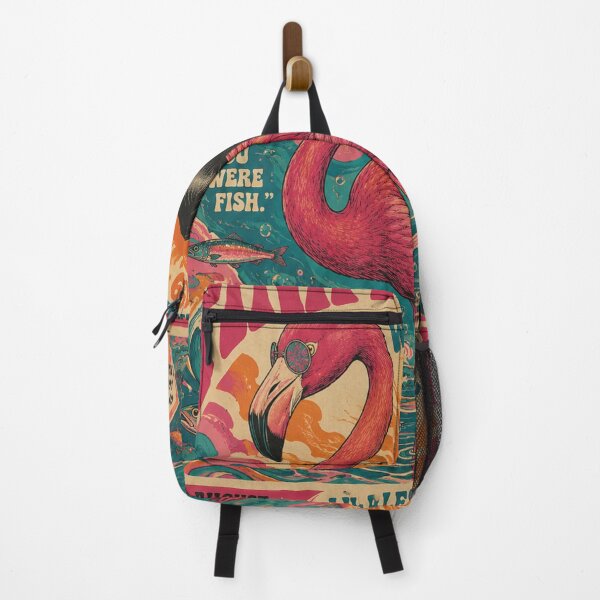 Item preview, Pink Flamingo Retro Festival Poster designed and sold by lorelunestudio.