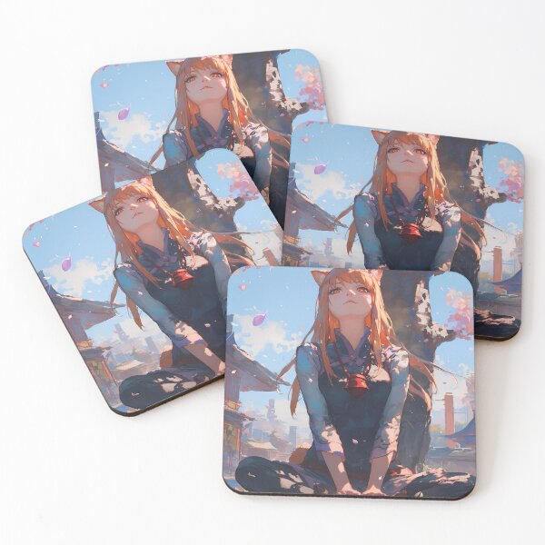 Item preview, Holo Spice and Wolf Sakura Rooftop Spring Wisdom designed and sold by earlobejerk.