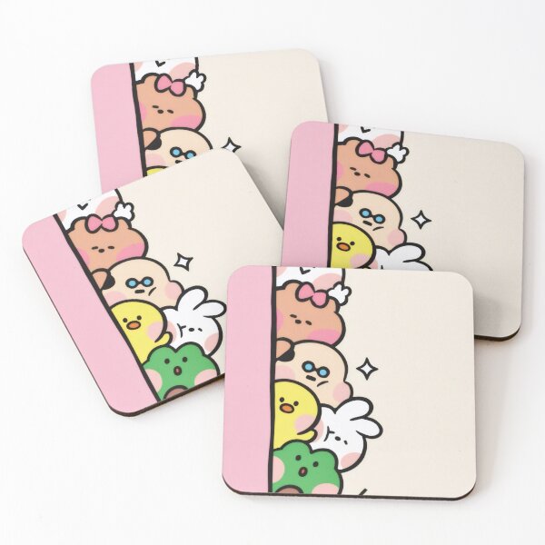 Item preview, Cute Chibi Animal Friends Peeking - Kawaii Pastel Peekaboo Laptop Sticker designed and sold by Billy Morfo™.