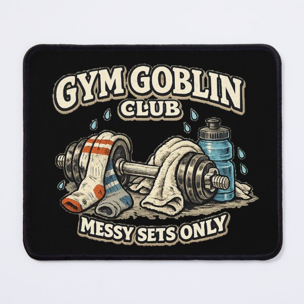 Item preview, Gym Goblin Club Messy Sets Only Retro Fitness Humor designed and sold by Concrete Coffee Studio.