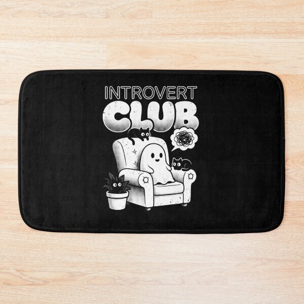 Item preview, Introvert Club Retro Ghost and Cats Funny Halloween designed and sold by AdyKurniawan.