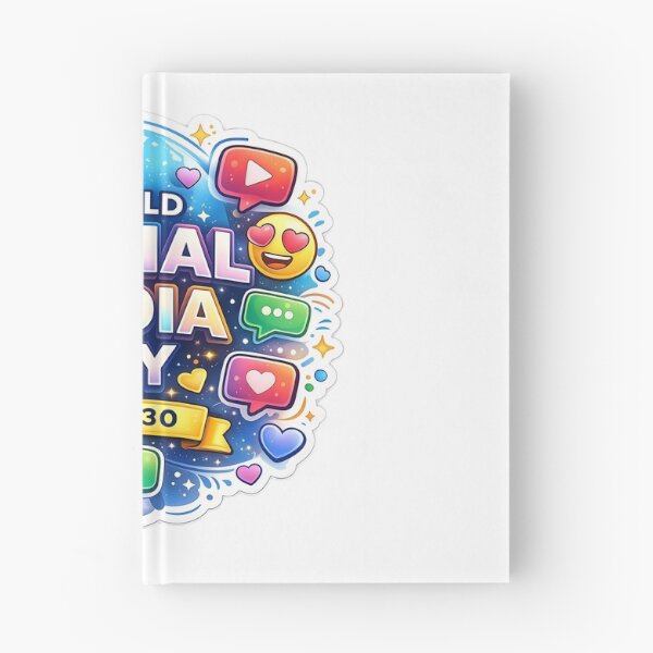 Item preview, World Social Media Day Sticker – Connecting the World Digitally designed and sold by Artisan Finds Online.