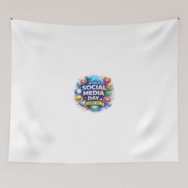 Item preview, World Social Media Day Sticker – Connecting the World Digitally designed and sold by Artisan Finds Online.