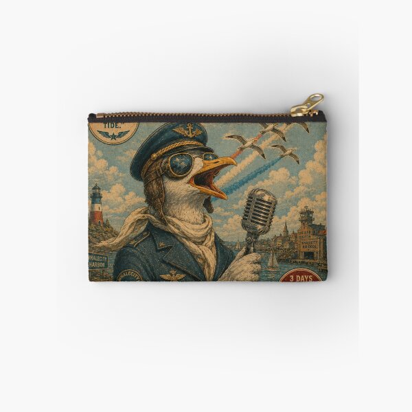 Item preview, Captain Gull & The Airwaves Vintage Aviation Concert Poster designed and sold by lorelunestudio.