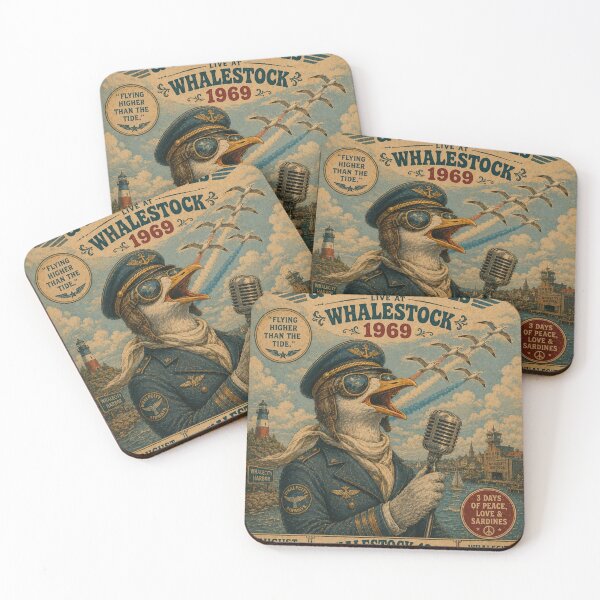 Item preview, Captain Gull & The Airwaves Vintage Aviation Concert Poster designed and sold by lorelunestudio.