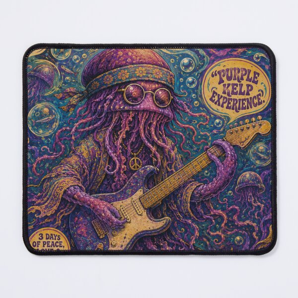Item preview, Jelly Hendrix Psychedelic Ocean Rock Poster designed and sold by lorelunestudio.