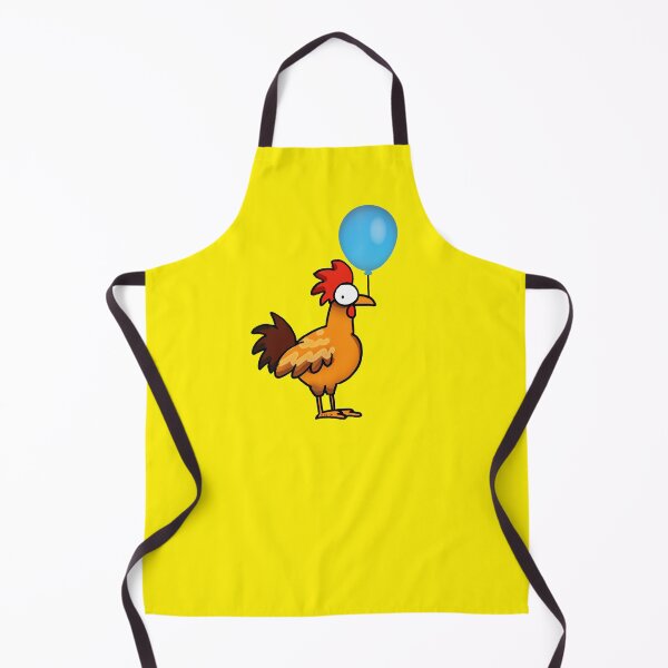 Item preview, Funny Chicken Holding Balloon, Cute Rooster Farm Bird designed and sold by CuteCartoon.