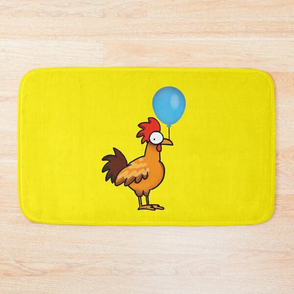 Item preview, Funny Chicken Holding Balloon, Cute Rooster Farm Bird designed and sold by CuteCartoon.