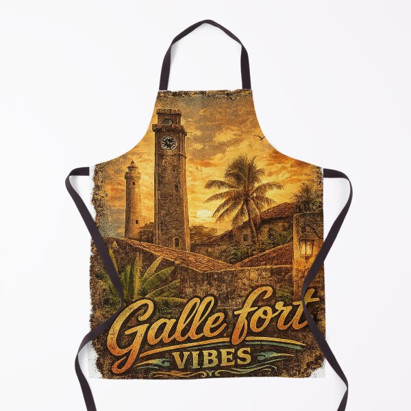 Item preview, Galle Fort Vibes – Colonial Heritage & Banyan Tree Vintage T-Shirt Design designed and sold by GooniSL.