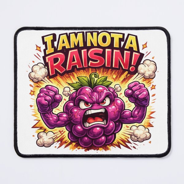 Item preview, I Am Not A Raisin Funny Angry Grape Quote Design designed and sold by irfanshikh.