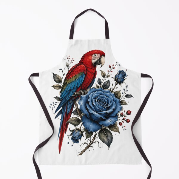 Item preview, Scarlet Macaw and Blue Rose designed and sold by Zeeras-day.