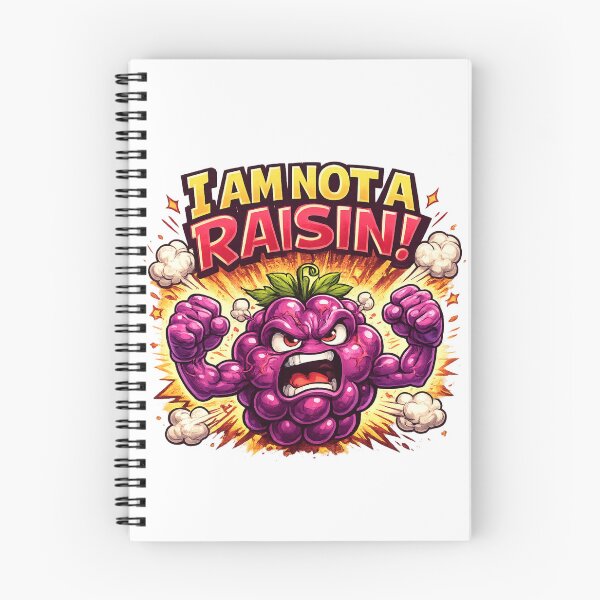 Item preview, I Am Not A Raisin Funny Angry Grape Quote Design designed and sold by irfanshikh.