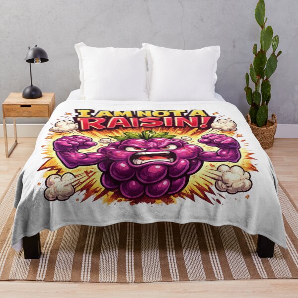 Item preview, I Am Not A Raisin Funny Angry Grape Quote Design designed and sold by irfanshikh.