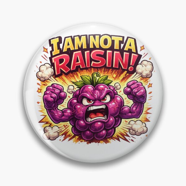 Item preview, I Am Not A Raisin Funny Angry Grape Quote Design designed and sold by irfanshikh.