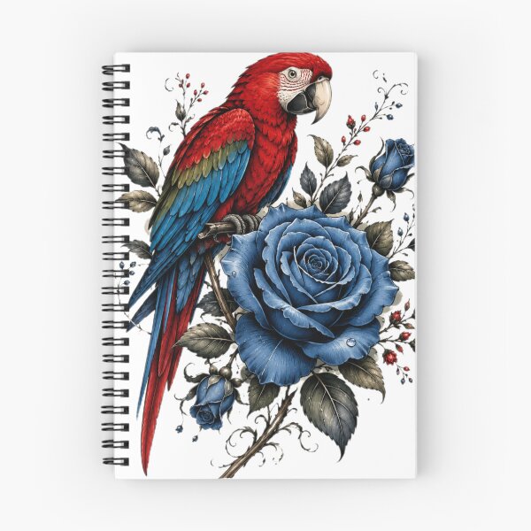 Item preview, Scarlet Macaw and Blue Rose designed and sold by Zeeras-day.