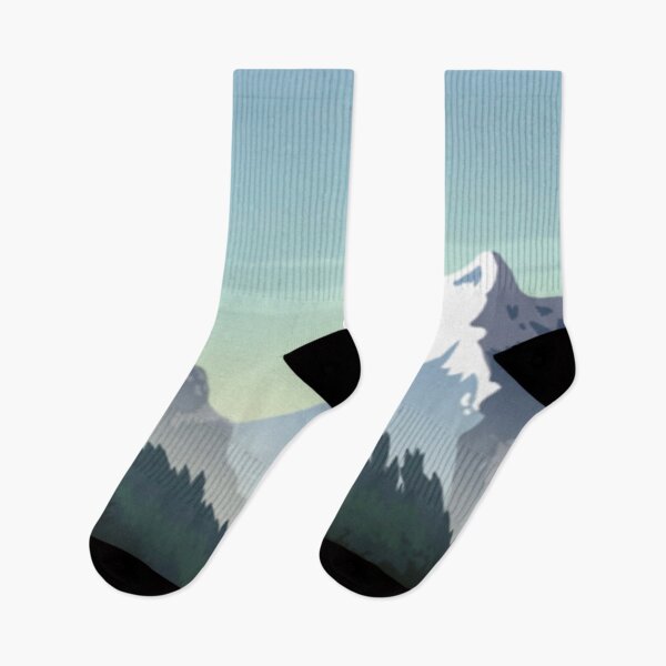 Item preview, Quiet Mountains and Lake | Serene Landscape Art designed and sold by MissSairung.