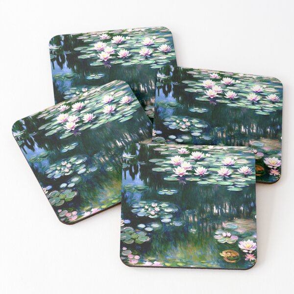 Item preview, Water Lilies: Impression of Reflections & Blossoming Surfaces (1917-4) designed and sold by artdesignsnow.