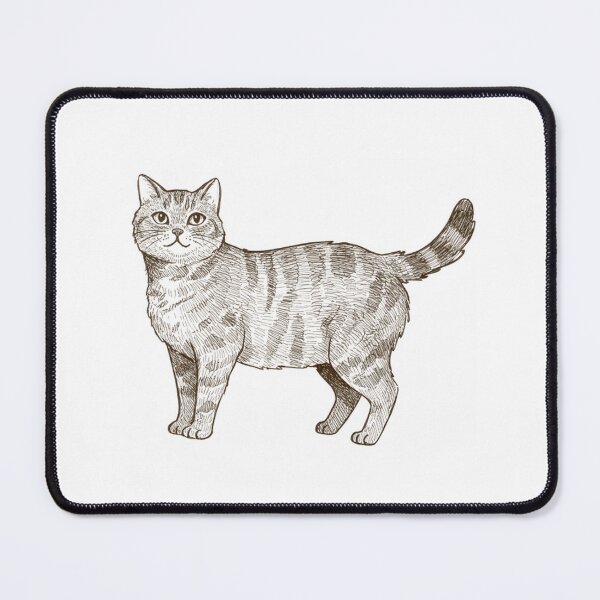 Item preview, Tabby Cat Standing Sketch Cute Cat designed and sold by Ninabellastudio.