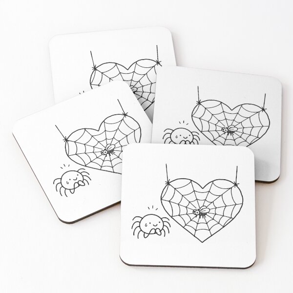 Item preview, Cute Spider Love Heart Web Adorable Spider Lovers Design designed and sold by MonkiFlipp.