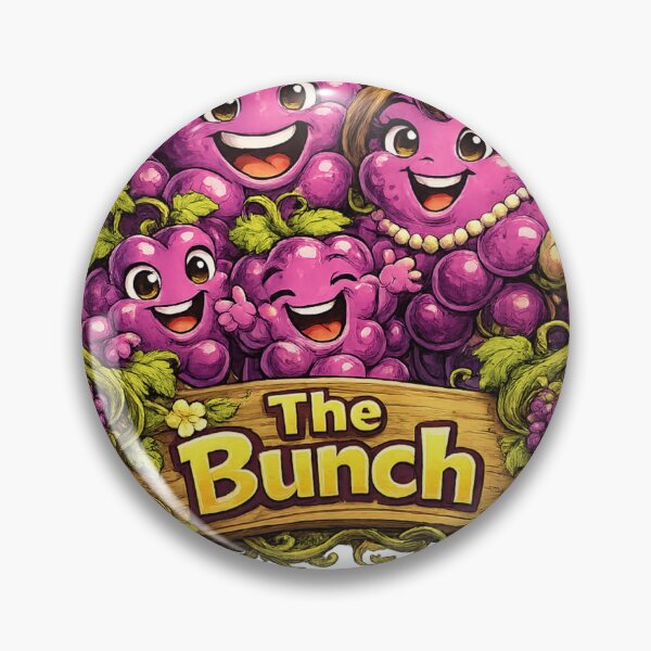 Item preview, The Bunch Cute Grape Family Funny Fruit Character Group Design designed and sold by irfanshikh.